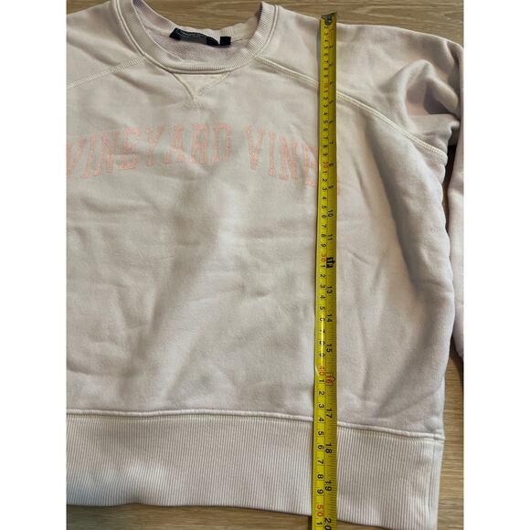 Vineyard Vines Sweatshirt Womens Small Lilac Spellout Preppy Crew Neck - Picture 5 of 6